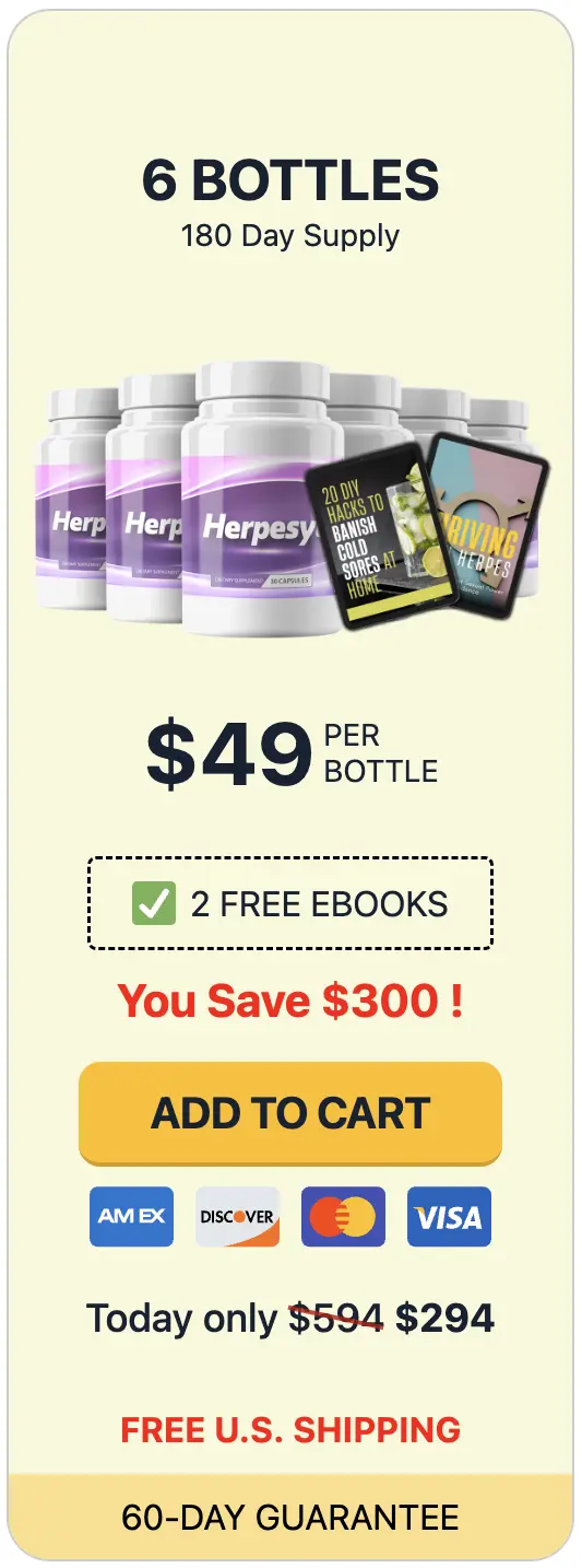 Herpesyl 6 bottles